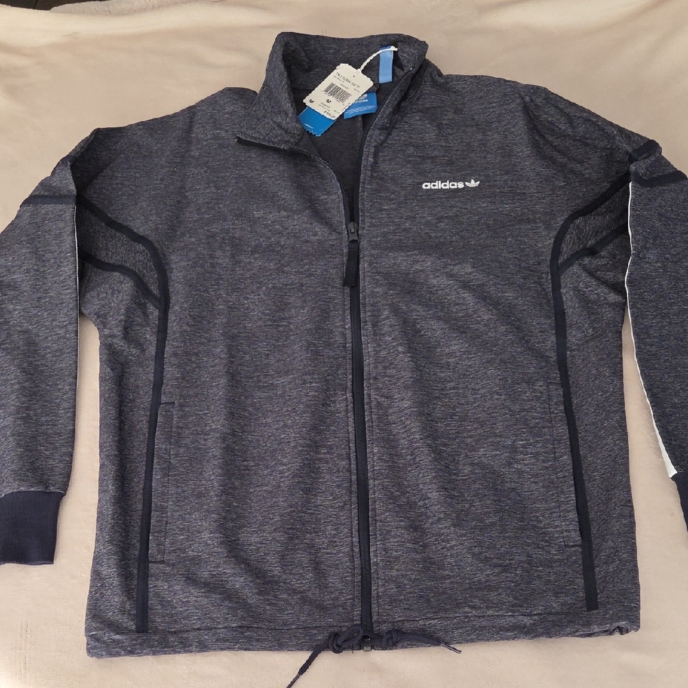 BNWT Men's Adidas Jacket, Blue with White Accents, Size M